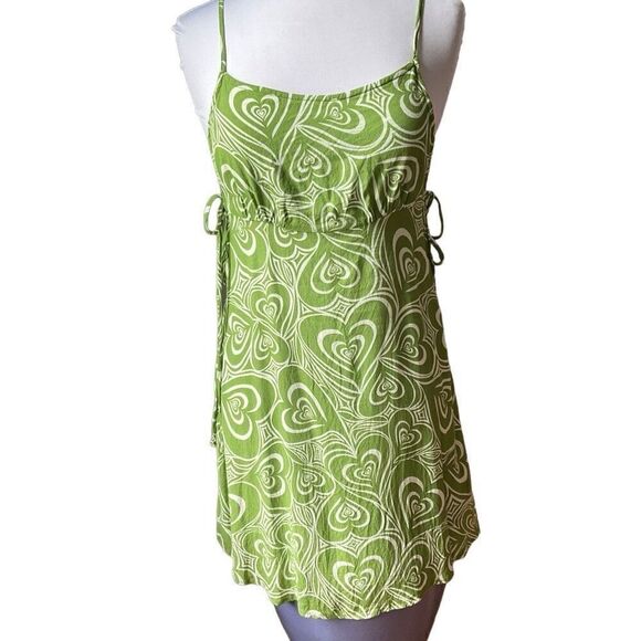 Lisa Says Gah Brat Slime Green Sundress, Small - Picture 3 of 16